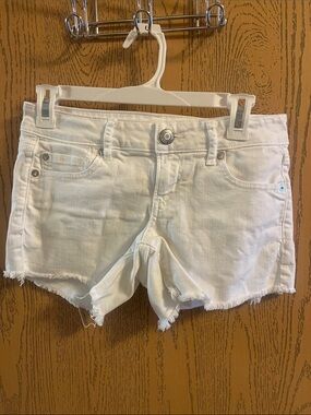 American Eagle Outfitters White Denim Cutoff Shorts